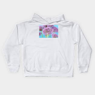 Allium stipitatum &#39;Violet Beauty&#39; Kids Hoodie